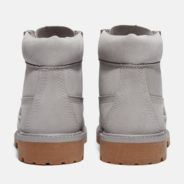 Youth Timberland® Premium 6-Inch Waterproof Boot / Medium Grey Nubuck
