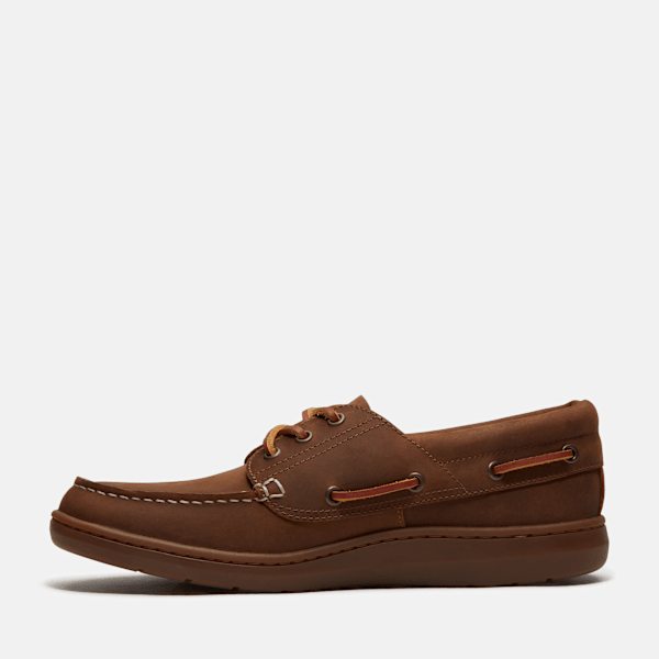 Men's Timberland® Portofino Pier Boat Shoe / Taupe Full-Grain