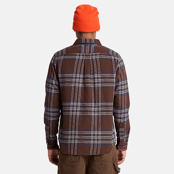 Indigo Check Regular Shirt / Chicory Coffee Brown